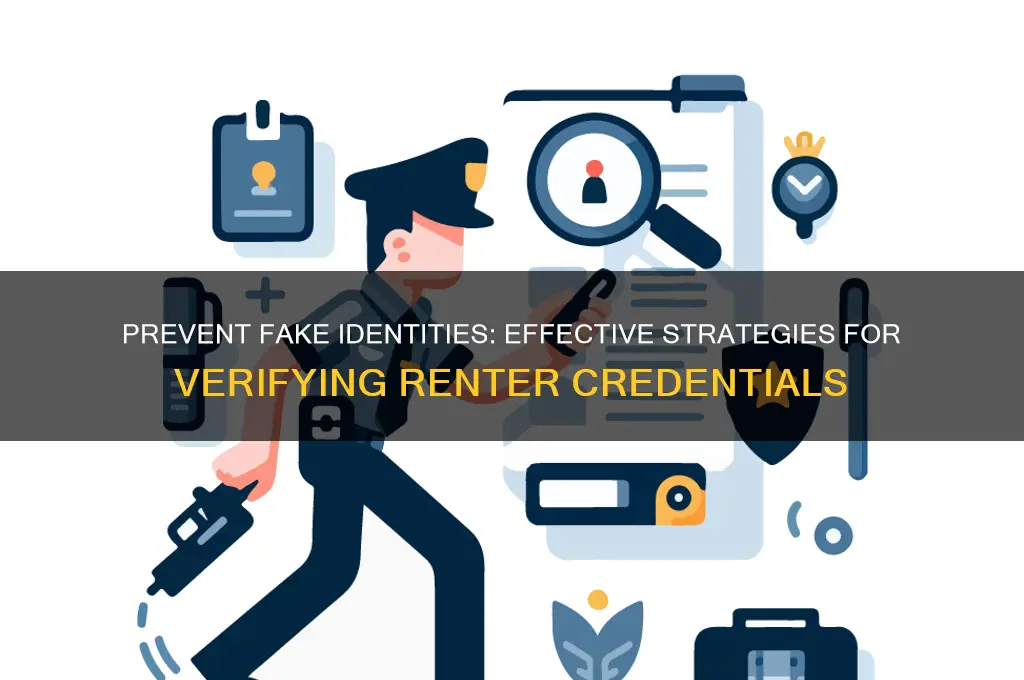 how to prevent renter from making up identity