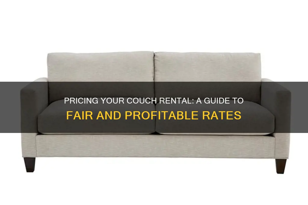 how to price rent of a couch