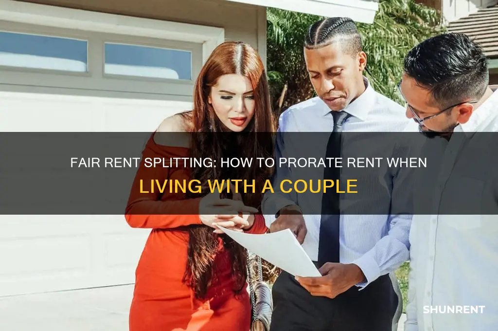 how to prorate rent living with a couple