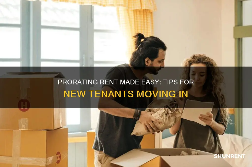 how to prorate rent when moving in