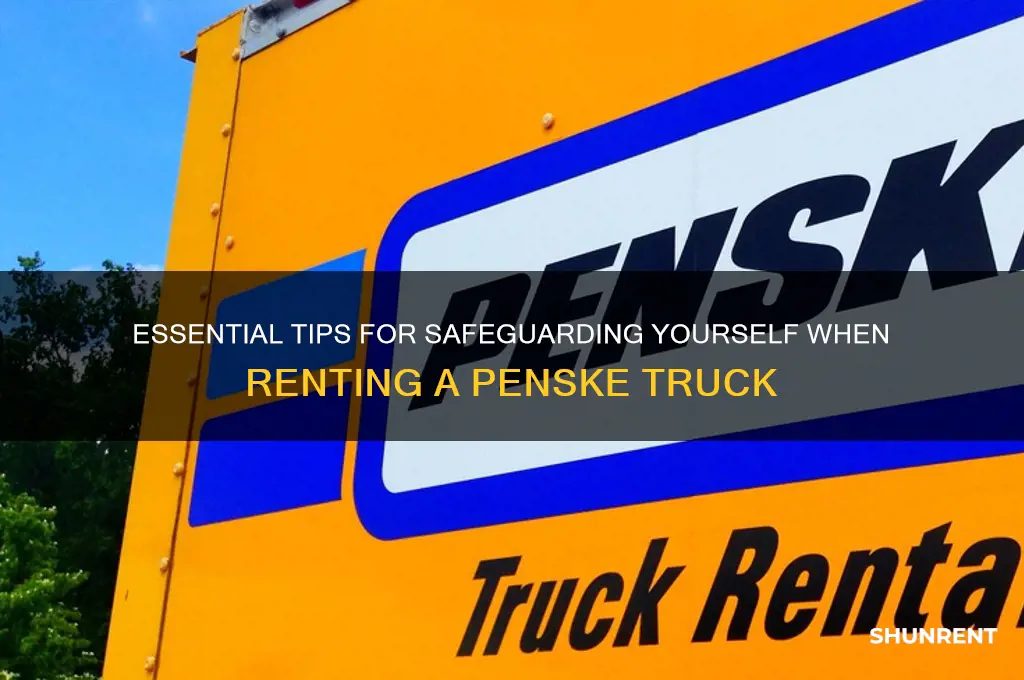 how to protect ourself when renting truck penske