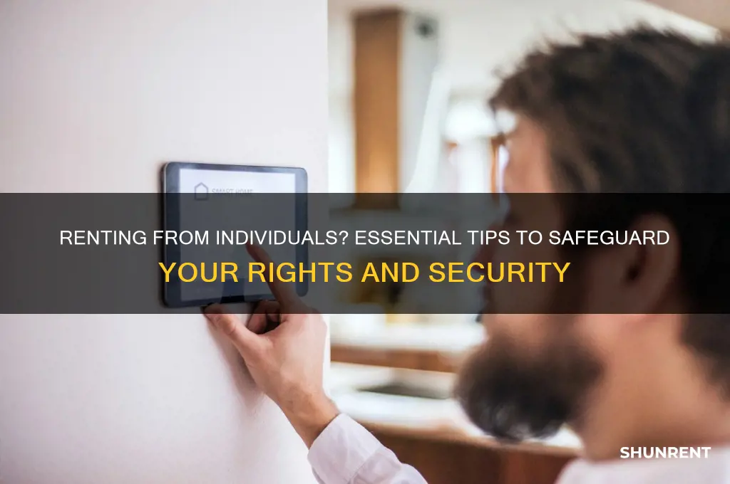 how to protect yourself when renting from an individual