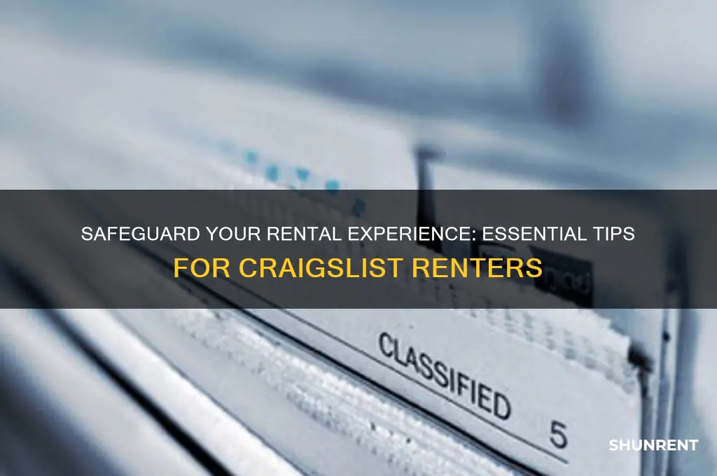 how to protect yourself when renting on craigslist