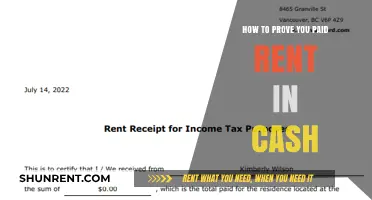 Proving Cash Rent Payments: Strategies for Tenants