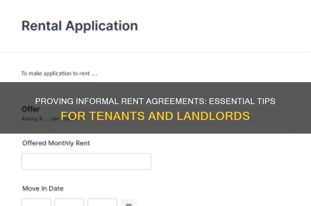 how to provide proof of informal rent agreement