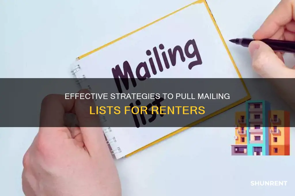 how to pull mailing lists for renter