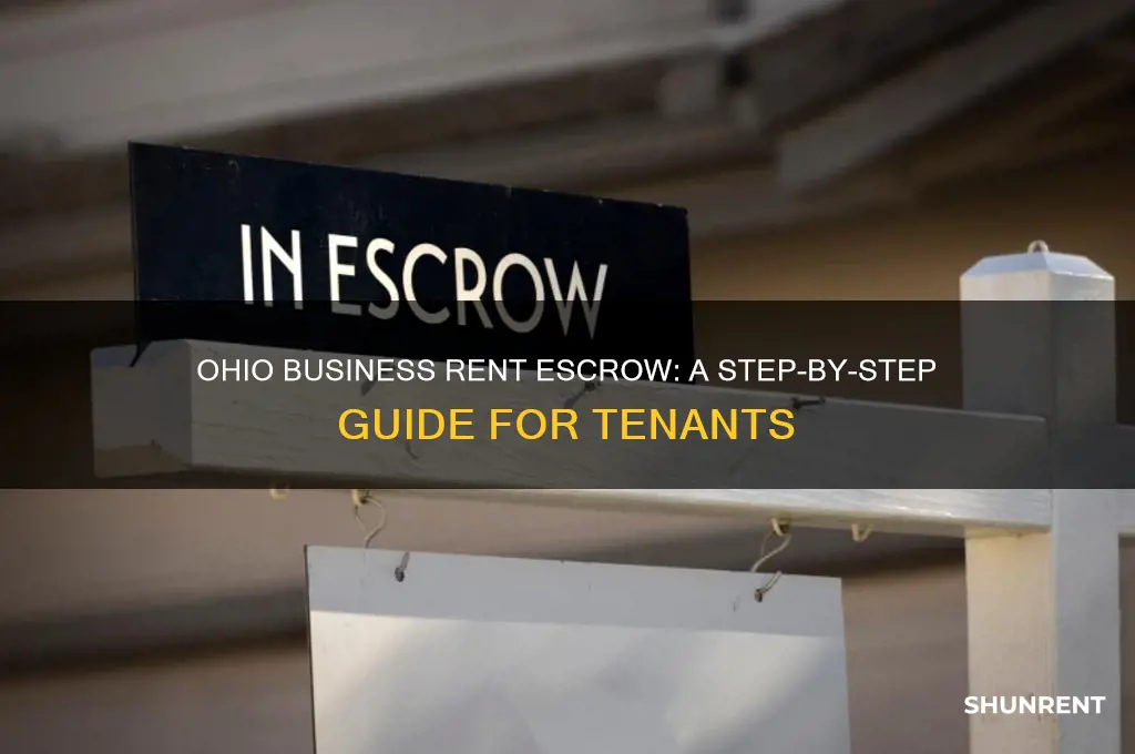 how to put business rent in escrow ohio