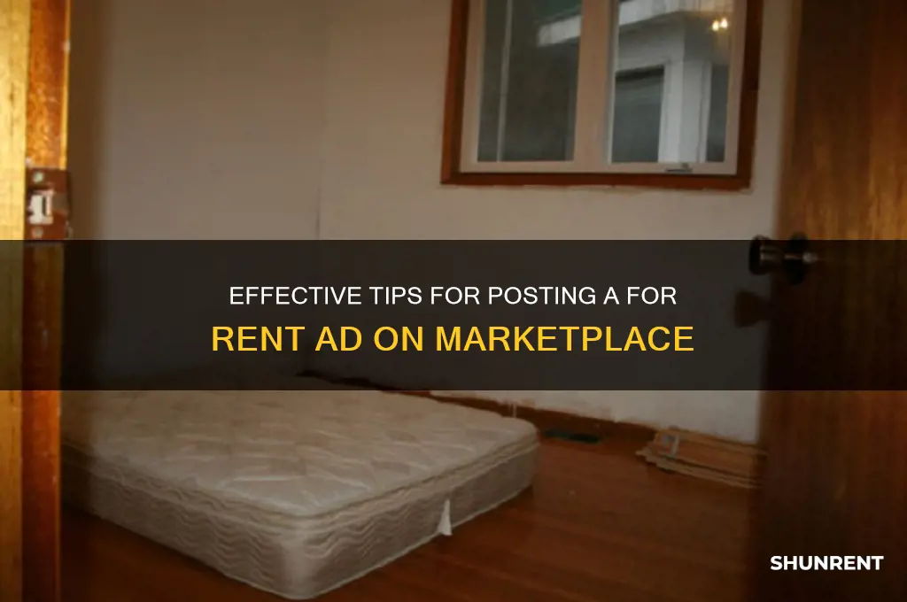 how to put for rent ad on marketplace