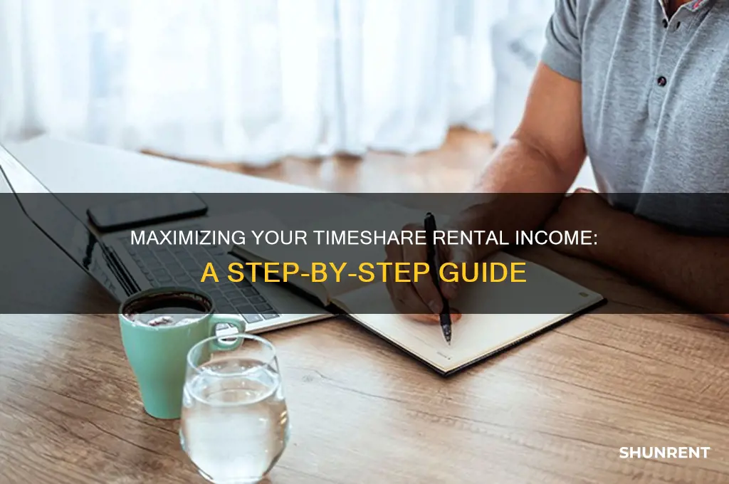 how to put income from renting timeshare