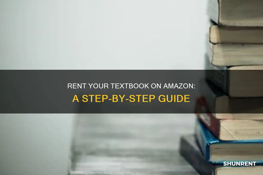 how to put my textbook up for rent on amazon
