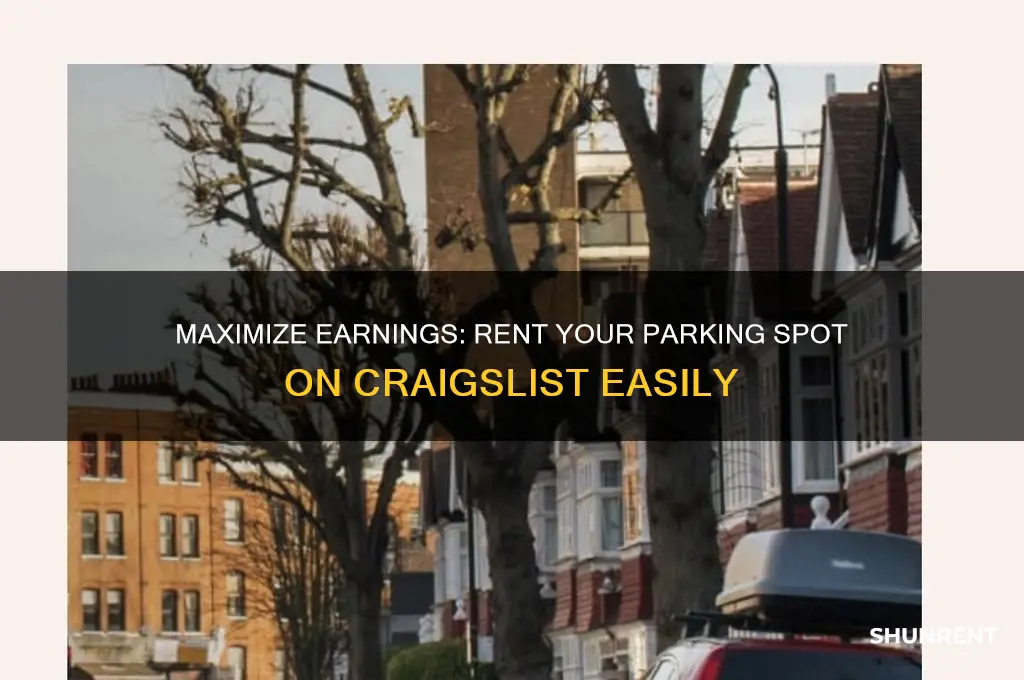 how to put parking spot to rent on craig