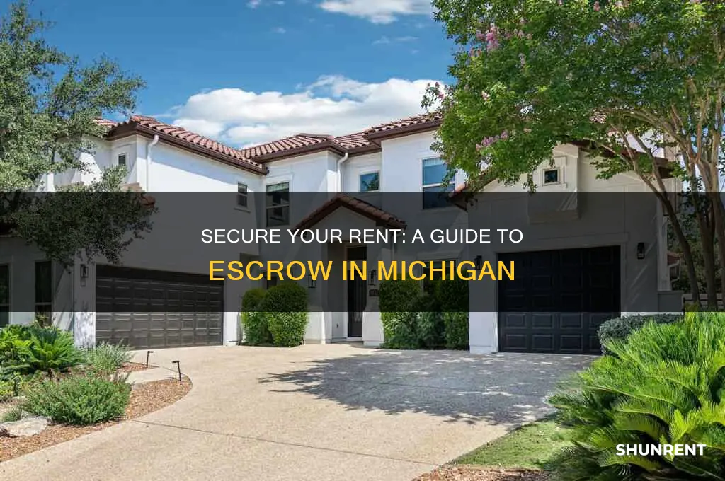 how to put rent in escrow in michigan