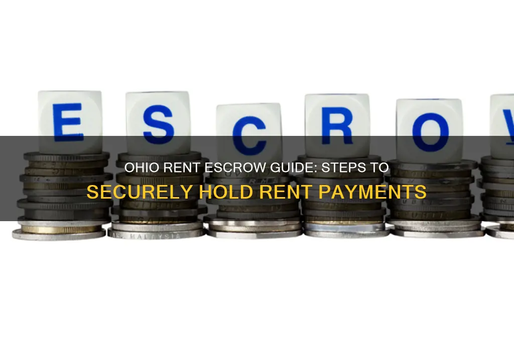how to put rent in escrow ohio