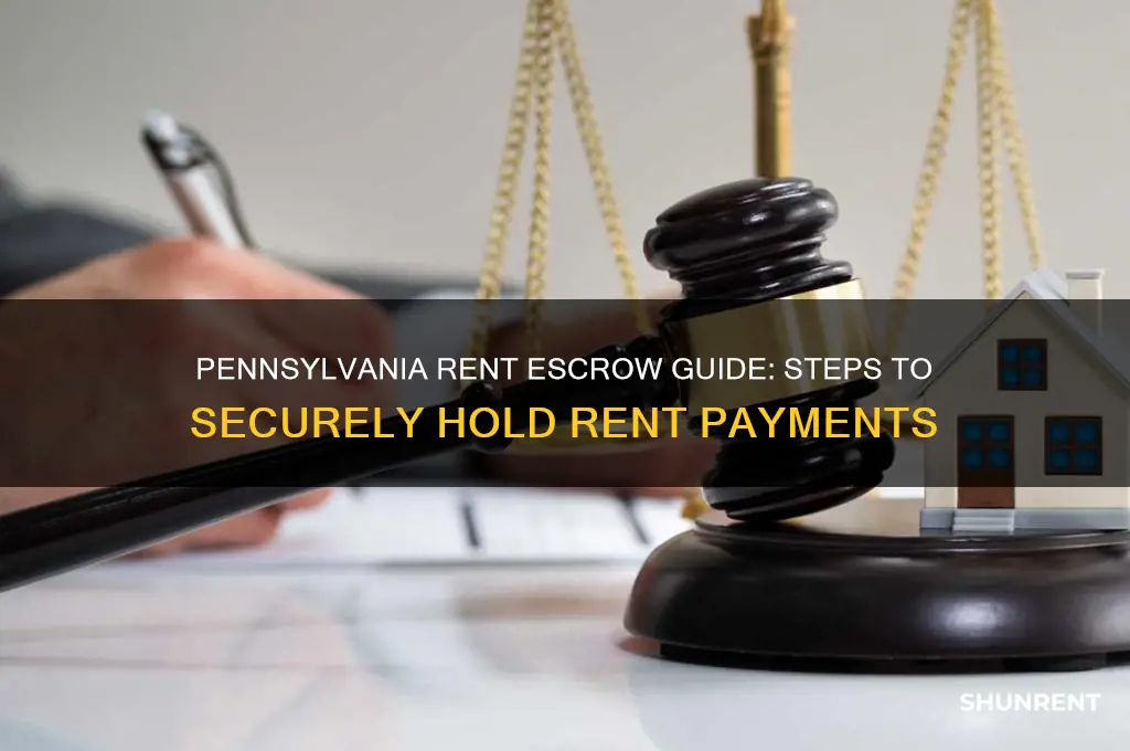 how to put rent in escrow pennsylvania