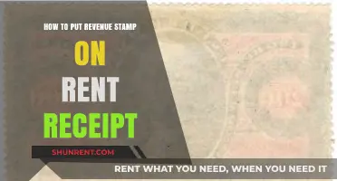How to Properly Affix Revenue Stamp on Rent Receipt