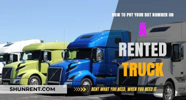 How to Properly Display Your DOT Number on a Rented Truck
