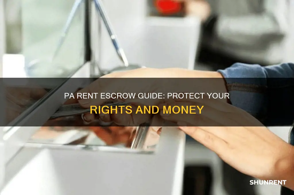 how to put your rent in escrow in pa