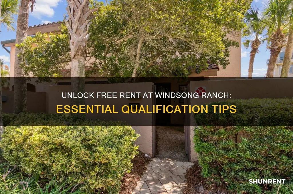 how to qualify for free mobtgs rent at windsong ranch