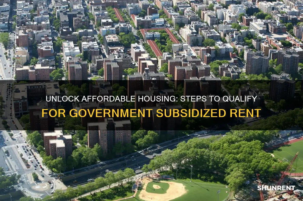 how to qualify for government subsidized rent