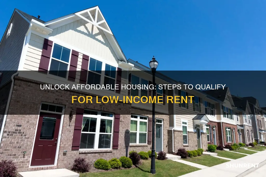 how to qualify for low income rent