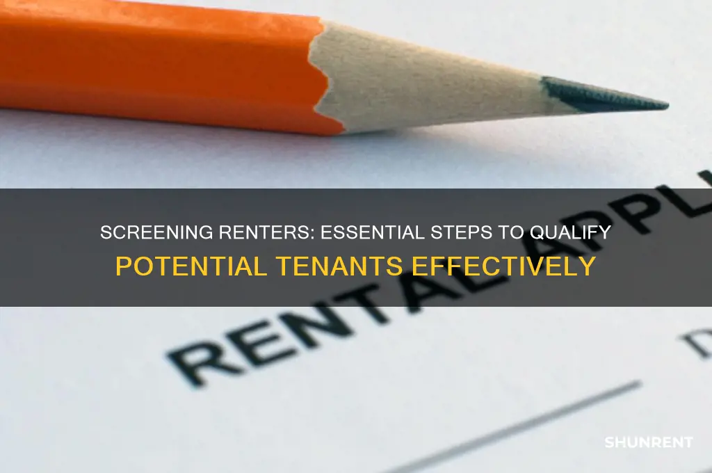how to qualify someone looking to rent