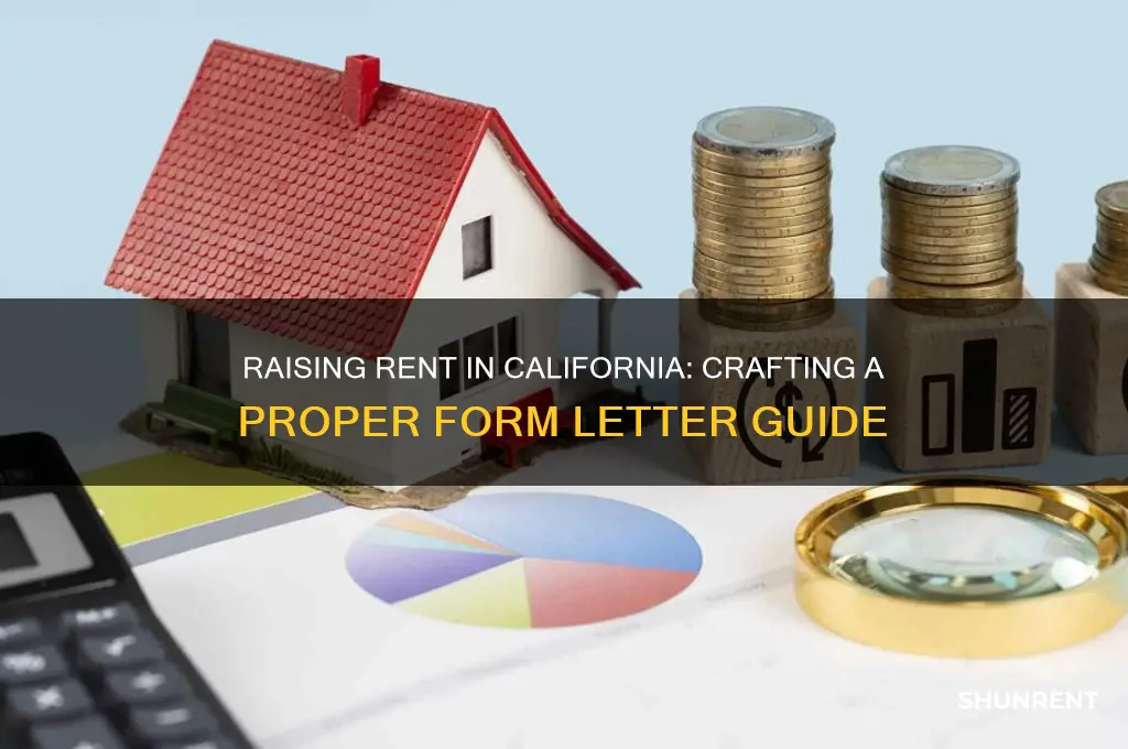 how to raise rent in california form letter