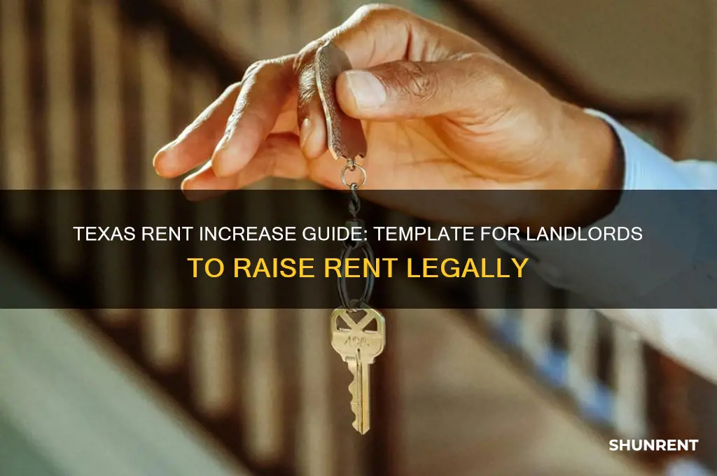 how to raise rent in texas template
