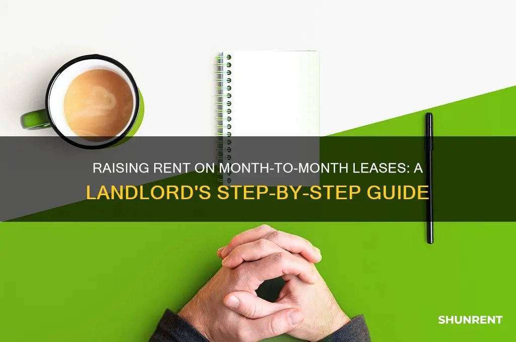 how to raise rent on a month to month lease