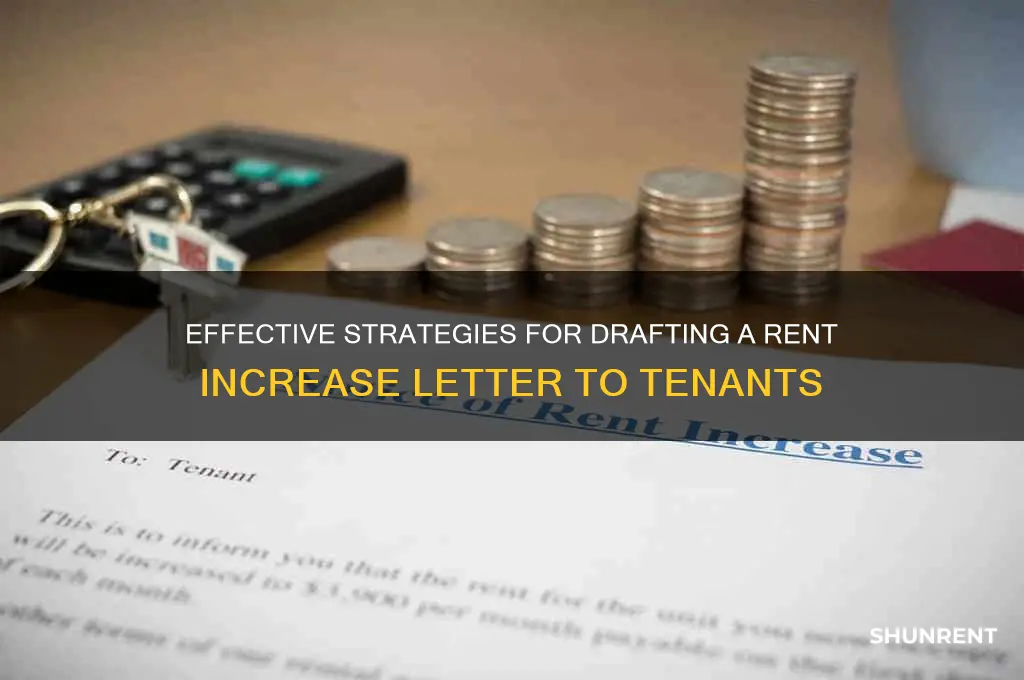 how to raise rent to tenant letter