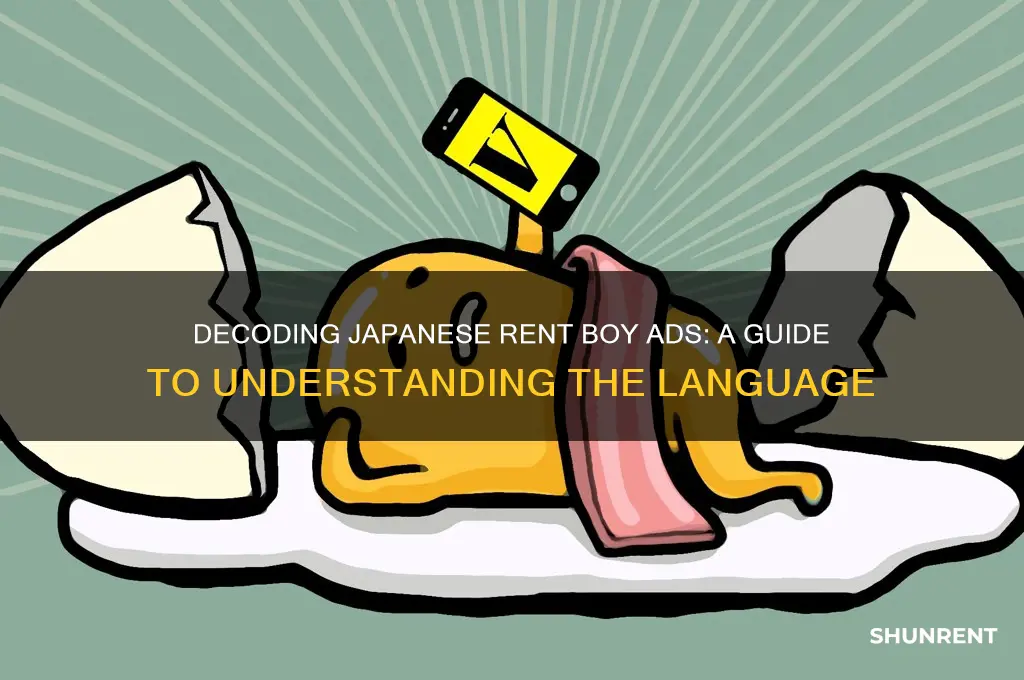 how to read a japanese rent boy ad