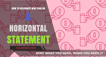 Identifying Rent Payments on Horizontal Financial Statements: A Quick Guide
