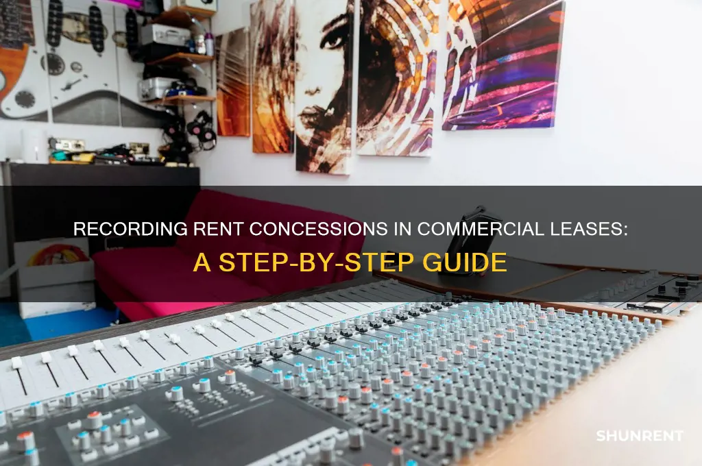 how to record a rent concession on a commercial lease