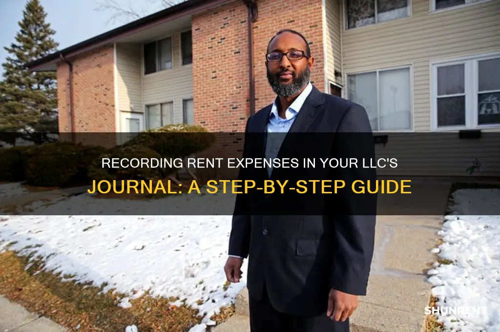 how to record journal entry for rent on an llc