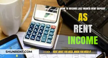 Recording Last Month's Rent Deposit as Income: A Step-by-Step Guide