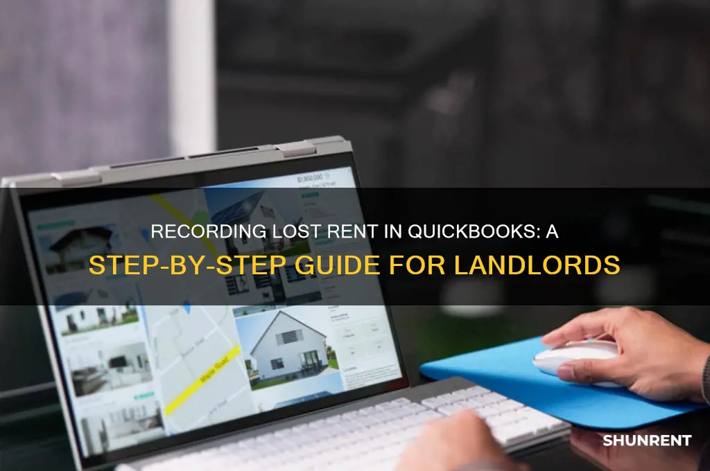how to record lost rent in quickbooks