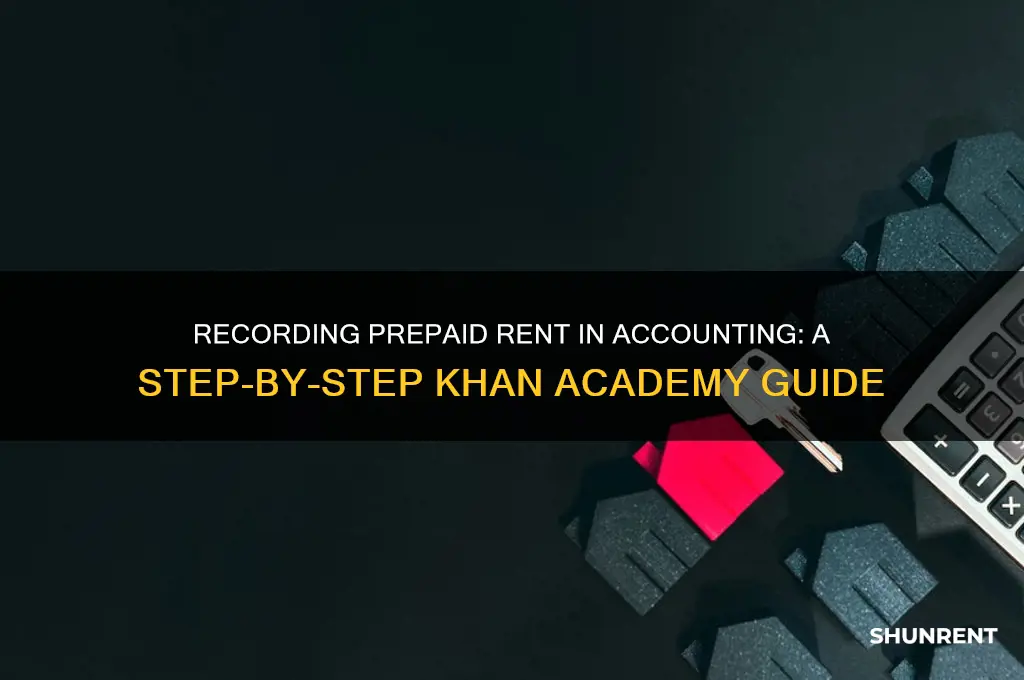 how to record prepaid rent in accounting khan