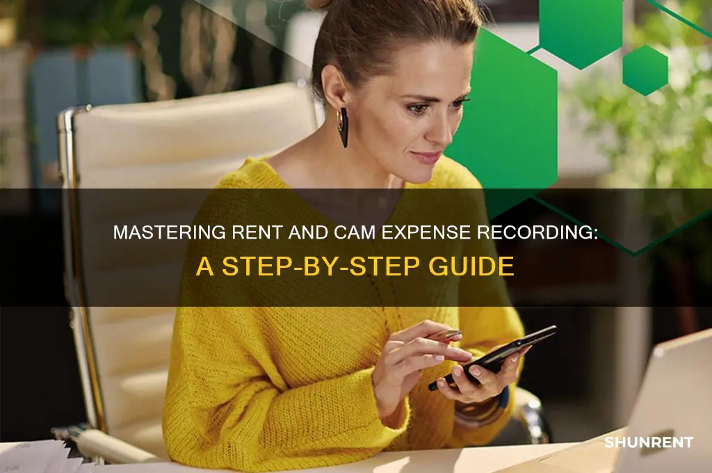 how to record rent and cam expenses