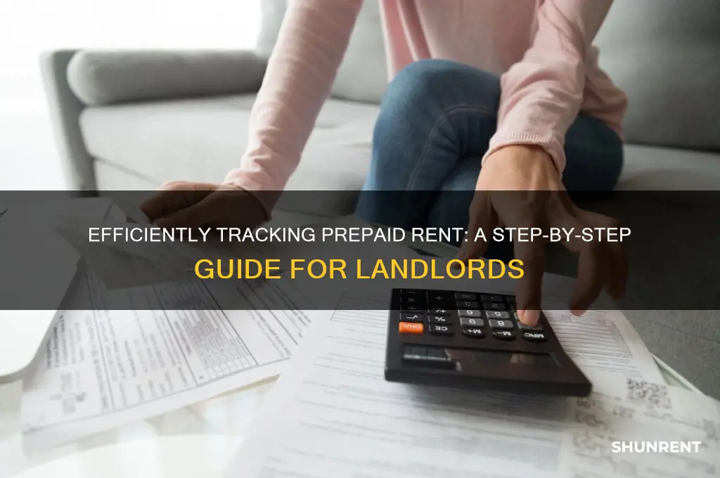 how to record rent paid in advance