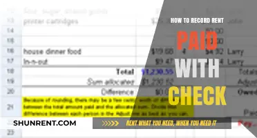 Efficiently Track Rent Payments: A Guide to Recording Check Transactions