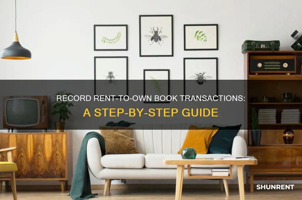 how to record rent to own for books