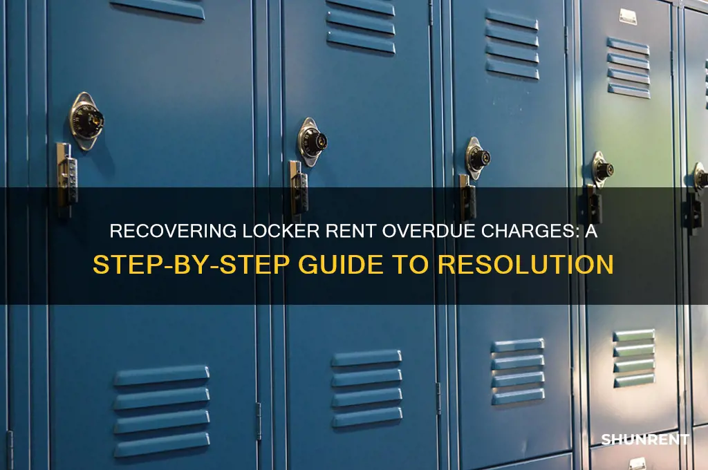 how to recover locker rent overdue charges