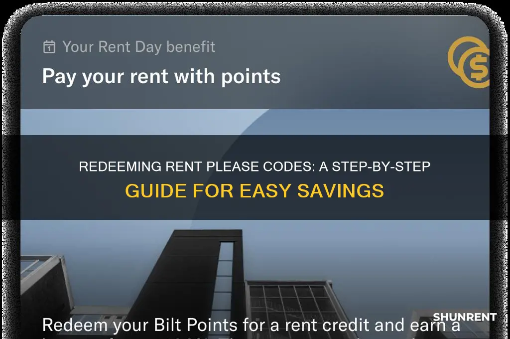 how to redeem code in rent please