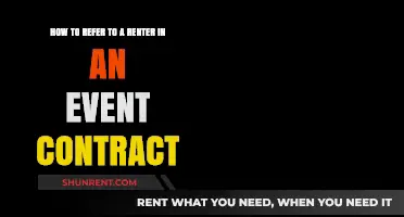 Referring to Renters in Event Contracts: Clear Language for Clarity
