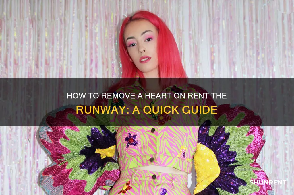 how to remove a heart on rent the runway