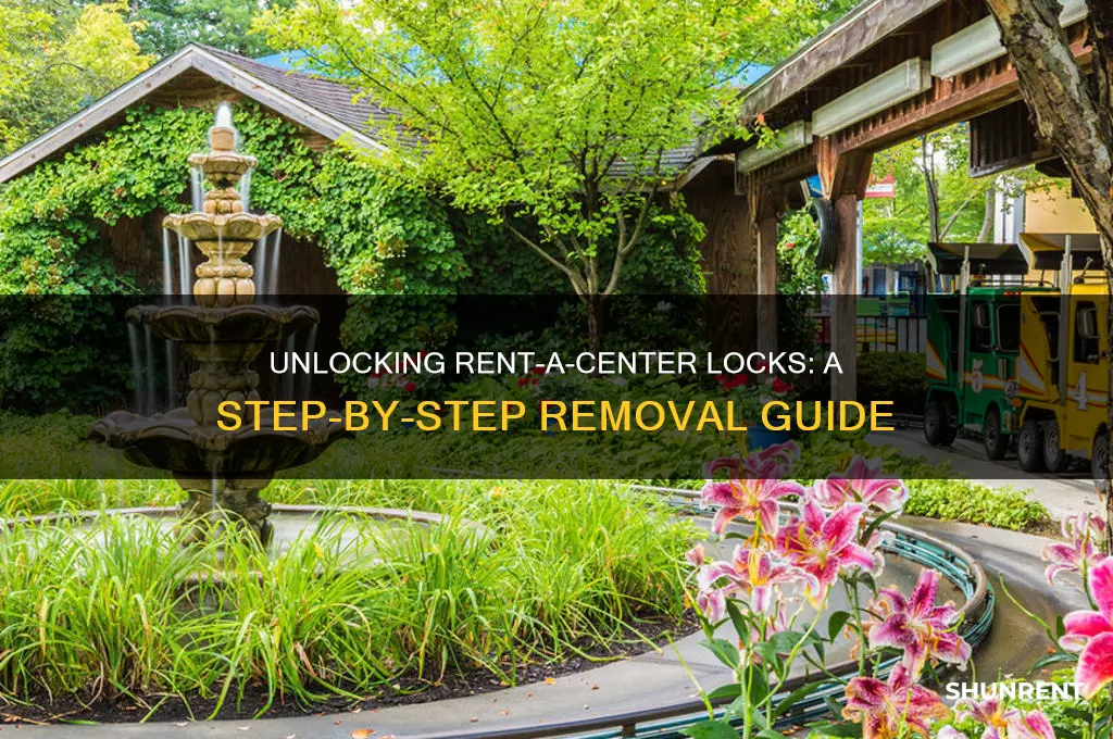 how to remove a rent a center lock