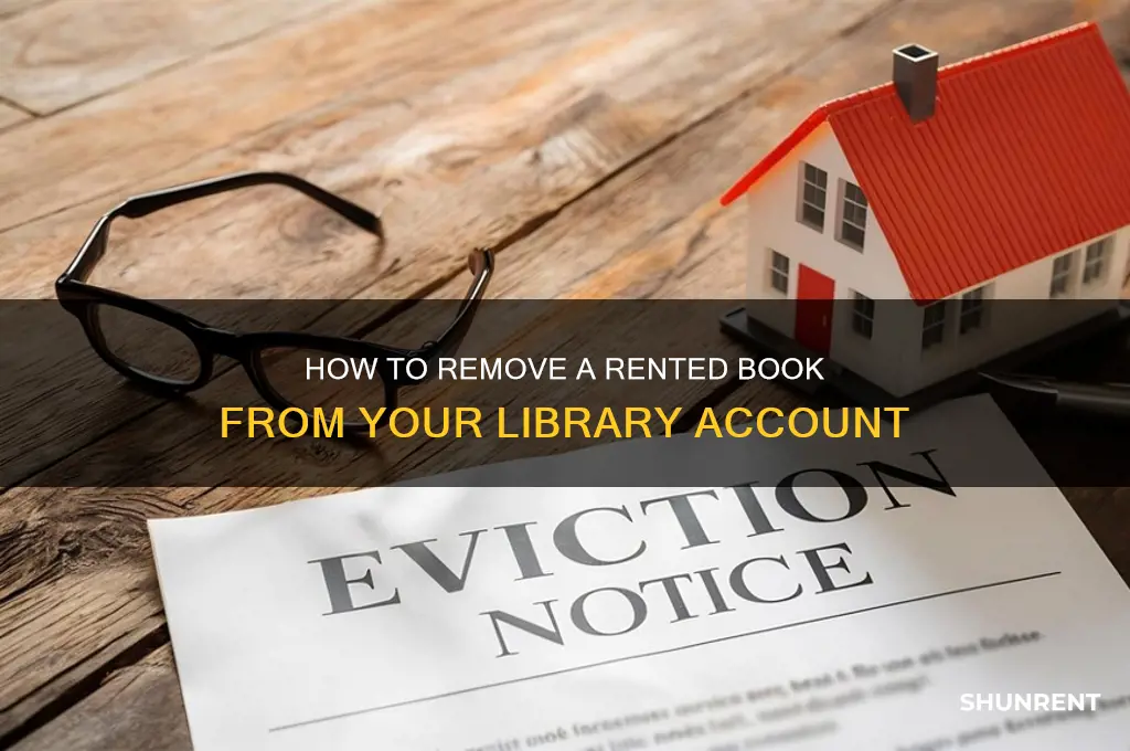 how to remove a renta book from my library