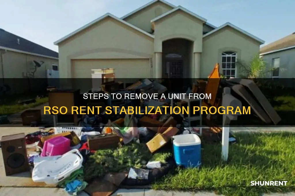 how to remove a unit from rso rent stabilization