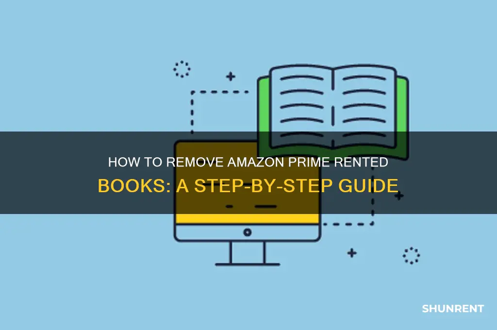 how to remove amazon prime rented books