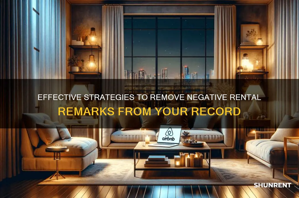 how to remove bad rent al remarks