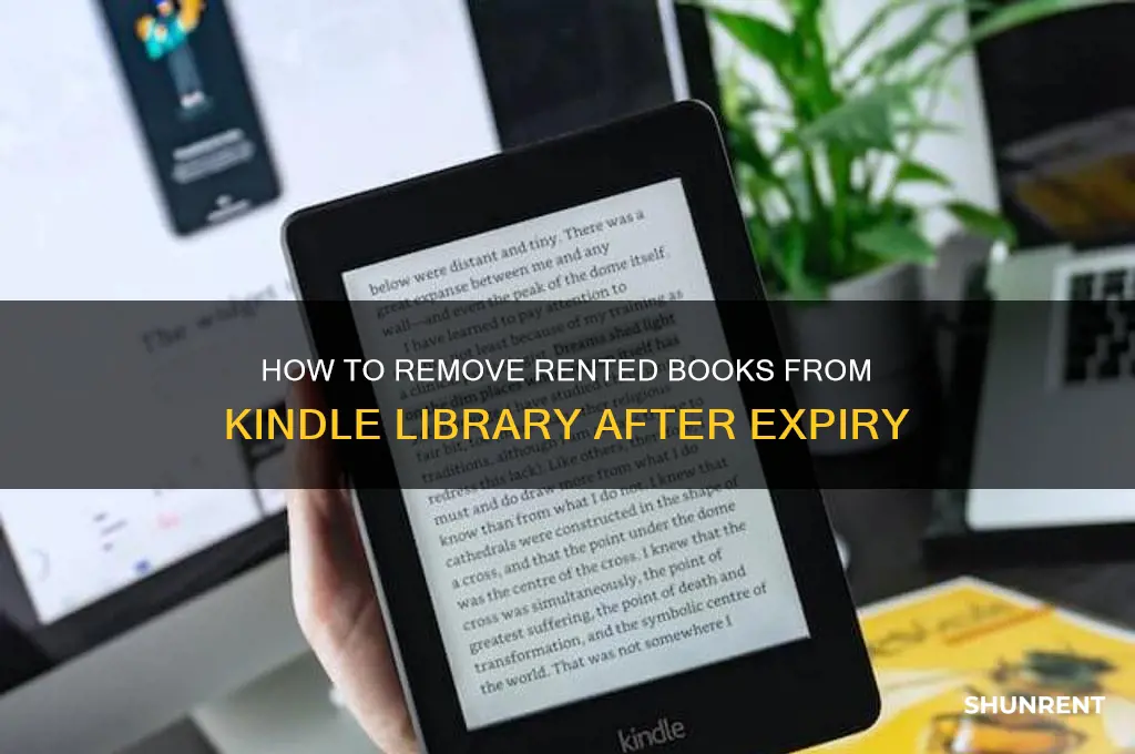 how to remove books from kindle library when rent done